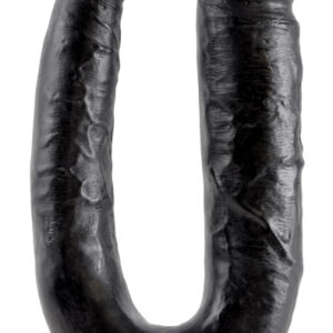 Pipedream King Cock U-Shaped Large Double Trouble Black 44cm Tupla dildo