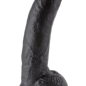 Pipedream King Cock With Balls Black 23 cm Dildo