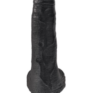 Pipedream King Cock with Balls Black 18cm Dildo