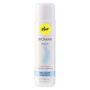 Pjur Woman Aqua - Liukuvoide, 100 ml, vesipohjainen, kosteuttava, dermatologisesti testattu
