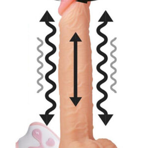 Realistic Remote Control Vibrating Dildo Värisevä dildo