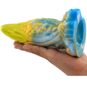 Rhegax Dildo Gold-Blue 20 cm Dragon Dildo