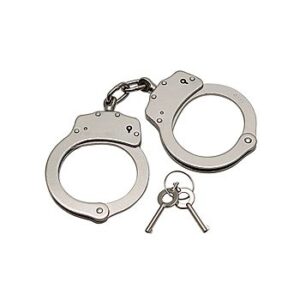 Rimba Bondage Play - Metalliset poliisi-käsiraudat, kestävät, tuplalukituksella, teräs