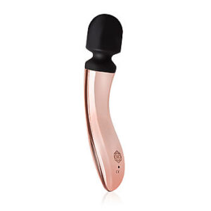 Rosy Gold Curve Wand - Hieromalaite, tyylikäs, kevyt, tehokas, ladattava, kulta