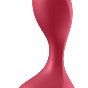 Satisfyer Backdoor Lover Plug Vibrator Red Värisevä anaalitappi