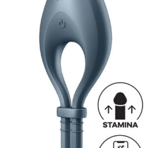 Satisfyer Bullseye Ring Vibrator Dark Blue Penisrengas vibraattorilla