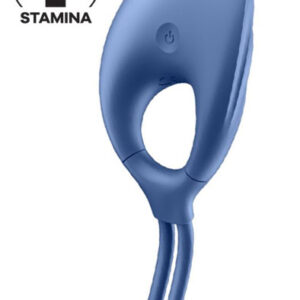 Satisfyer Swordsman Vibrating Cock Ring Blue Penisrengas vibraattorilla