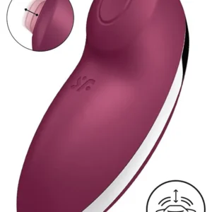 Satisfyer Tap & Climax 2 Vibrator Red Klitoris vibraattori