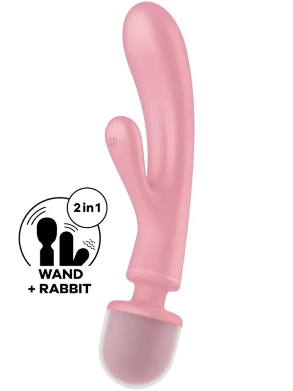 Satisfyer Triple Lover Pink Magic wand/hieronta sauva