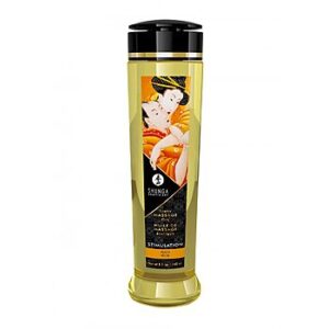 Shunga Stimulation - Hierontaöljy, 240 ml, persikantuoksuinen, laadukas, aromaattinen, E-vitamiinilla