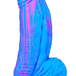 Silicone Dildo Fat Dick Blue-Pink 25cm Monster dildo