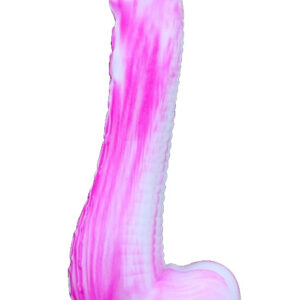 Silicone Dildo Inkipus Pink-White 25cm Dragon Dildo
