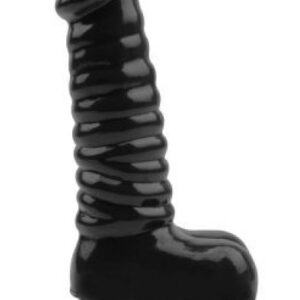 Sugar Black Vibrating Dildo 19 cm Värisevä dildo