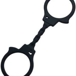 TOYZ4LOVERS Silicone Handcuffs Black Silikonikäsiraudat