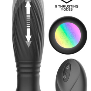 Tainy Thrusting Led Lighted Anal Plug With Remote Värisevä anaalitappi