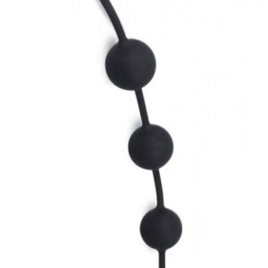 The Red Silicone Anal Balls Black 52cm Paksut anaalihelmet