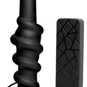 XR Play Hard Coiled Silicone Swirl Vibrating Anal Plug with Värisevä anaalitappi