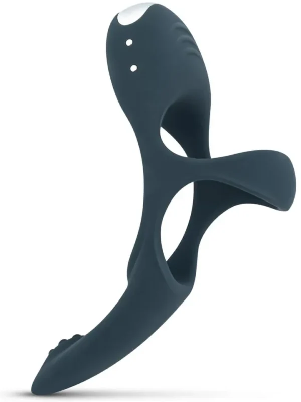 Boners Triple Vibrating Cockring Blue Penisrengas vibraattorilla