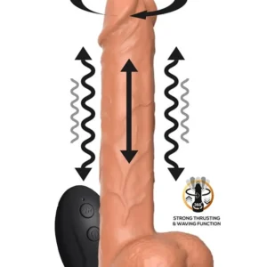 Flavius Dildo With Thrusting, Waving & Vibration 23 cm Värisevä dildo
