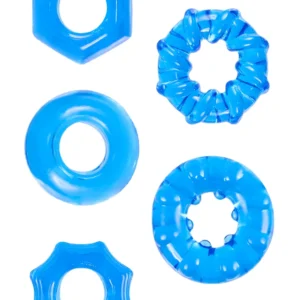 Hardcore Powerful Coch Ring Set Blue Penisrengas paketti