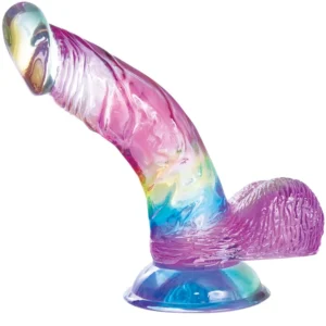 Jellildo Dildo Curved With Balls 19 cm Dildo