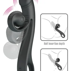Love Romance Selma Snail Rabbit Black G-piste vibraattori