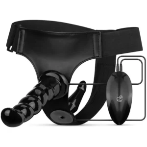 Vibrating Strap-On Set Black Tupla dildo strap-on