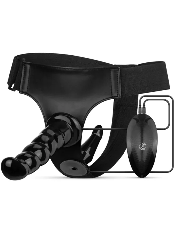 Vibrating Strap-On Set Black Tupla dildo strap-on
