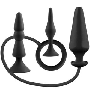 Omg! Our First Anal Fuckery Toy Set #1 Anaalitappi penisrenkaalla