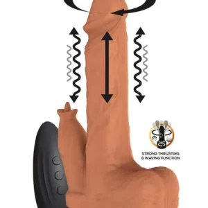 Quintus Thrusting, Waving & Vibration Dildo 23 cm Värisevä dildo