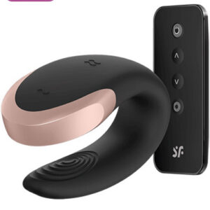 Satisfyer Double Love Black Sovelluksella ohjattava parivibraattori
