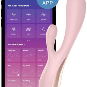 Satisfyer Mono Flex Pink Sovelluksella ohjattava rabbit-vibraattori