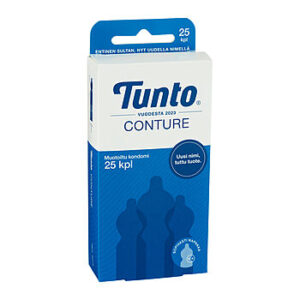 Tunto Conture - Kondomi, muotoiltu hyvin istuvaksi, lateksikondomi