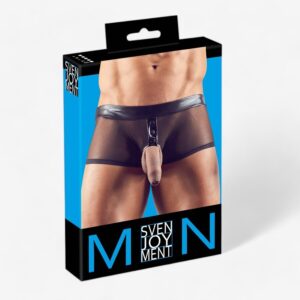Svenjoyment Showmaster Seksiboxerit Penisrenkaalla – Läpikuultavat Alushousut Miehille