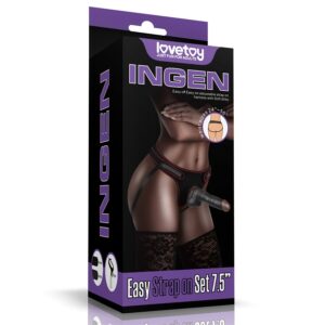 Easy Strap-On Setti 7,5” – Säädettävät Valjaat & Realistinen Dildo