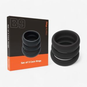 Erospace Heavy Duty Cock Ring Set 3 pcs (L–XL) – Silicone Ø 40/45/50 mm
