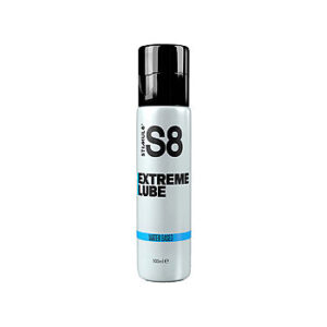 Stimul8 S8 Extreme Lube - Liukuvoide, 100 ml, väritön, maustamaton, hajustamaton, pitkäkestoinen, rentouttava, vesipohjainen