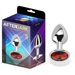Afterdark Red Ruby – Metallinen Anaalitappi Korukivellä (S–L)