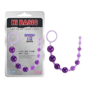 Anaalihelmet Sassy 10 Beads – Ftalaatiton, Aloittelijalle, 27 cm