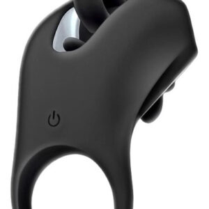 Action Rower Vibrating Ring With Rotating Tongue Penisrengas vibraattorilla