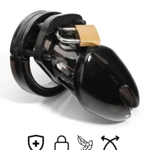 Chastity Cage Short Black Siveyshäkki