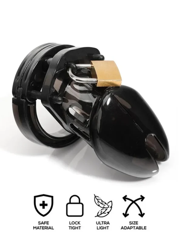 Chastity Cage Short Black Siveyshäkki