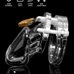 Chastity Cage Short Clear Siveyshäkki