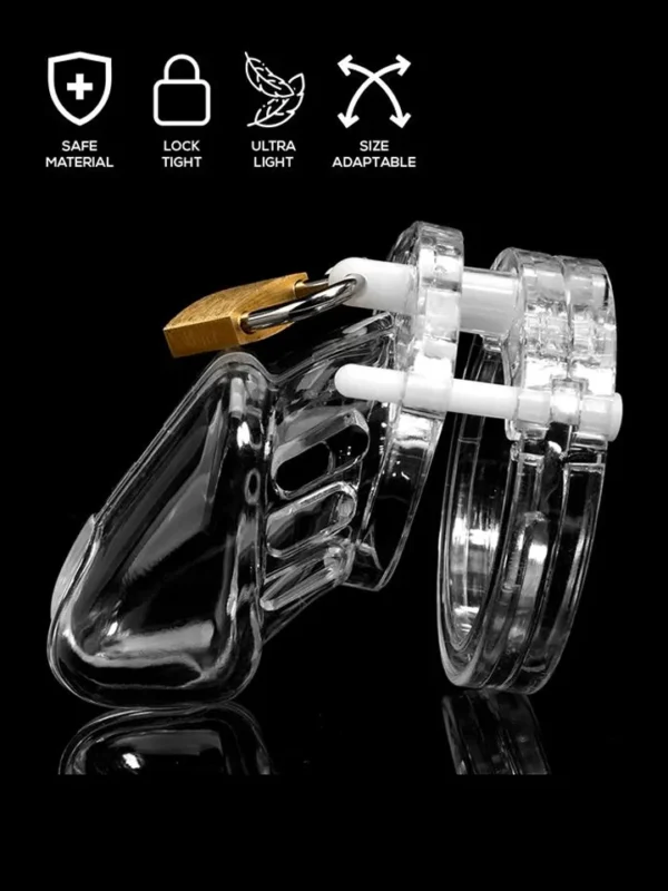 Chastity Cage Short Clear Siveyshäkki