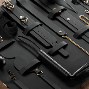 Clarissa Luxury BDSM Kit 11-pcs Black Bondage kitti