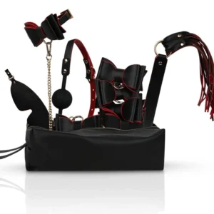 Crimson & Ebony 8-pcs Luxury Bondage Set Bondage kitti