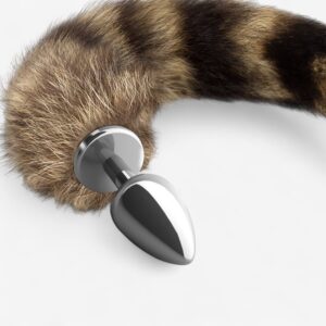 Crushious Foxy Silver – Metallinen Anaalitappi Kettuhännällä