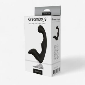 Dream Toys Booty Pleaser – Eturauhasvibraattori, ladattava (musta)