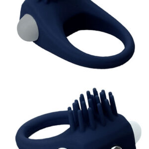 Dream Toys Rings Of Love Stimu Ring Blue Penisrengas vibraattorilla