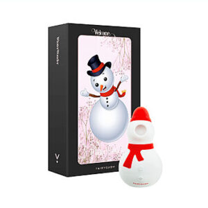 FairyGasm SnowMan - Klitoriskiihotin, lumiukko, joululahjaksi, imevä, tehokas, hauska, silikoninen